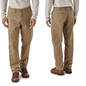 Patagonia Four Canyons Twill Pants Khaki Relaxed Outdoors Rugged Organic Cotton